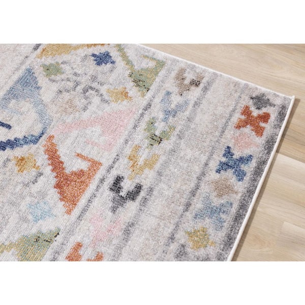 Solenne Collections 8 ft. x 11 ft. Beige Over-Dyed, Tribal/Southwestern Indoor Area Rug