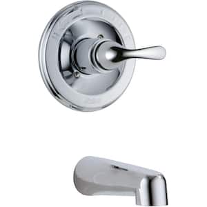 Classic 1-Handle Tub Filler Faucet Trim Kit Only in Chrome (Valve Not Included)