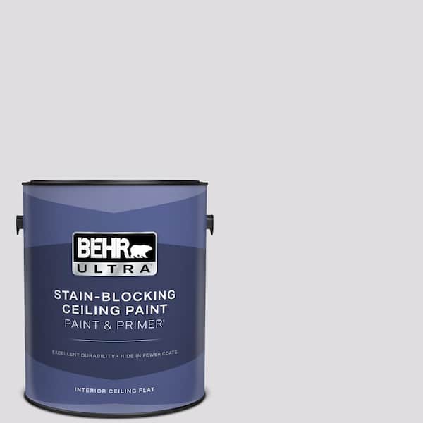 1 gal. #660E-1 Lavender Lace Ceiling Flat Interior Paint and Primer