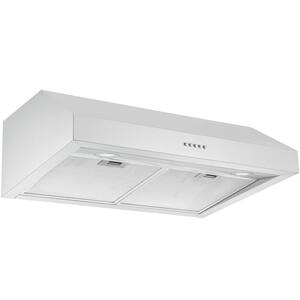 30 in. 440 CFM Ducted Under Cabinet Range Hood with LED Lights in Stainless Steel