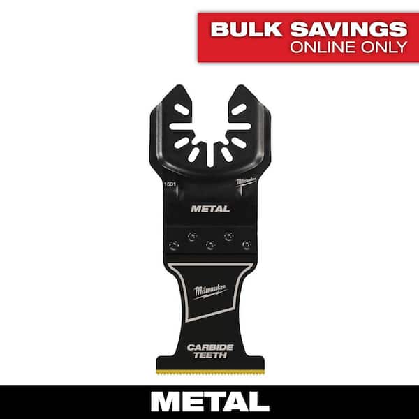 Milwaukee 1-3/8 in. Carbide Universal Fit Extreme Metal Cutting Multi-Tool Oscillating Blade (1-Pack)