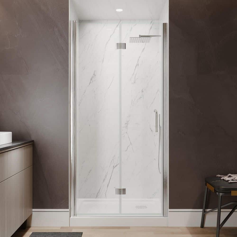 Xspracer Victoria 36 to 38 in. W x 72 in. H Bi-Fold Frameless