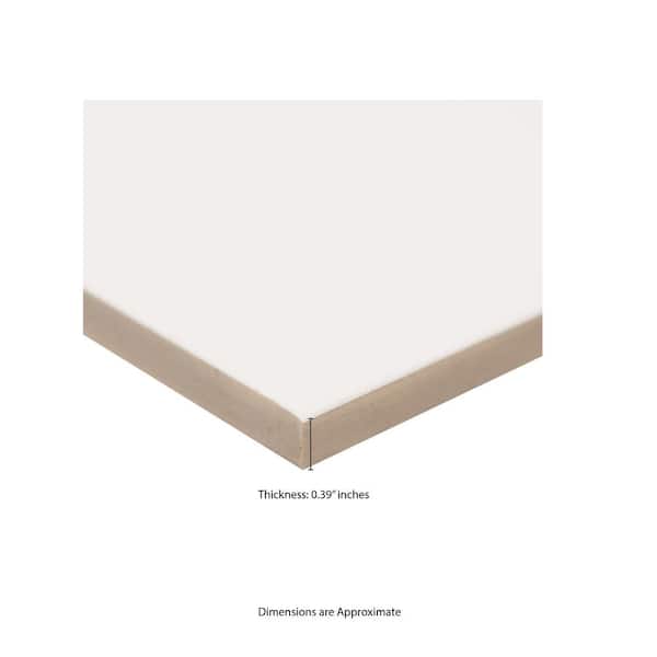 Adella White 18 in. x 18 in. Matte Porcelain Floor and Wall Tile (742.5 sq. ft./Pallet)