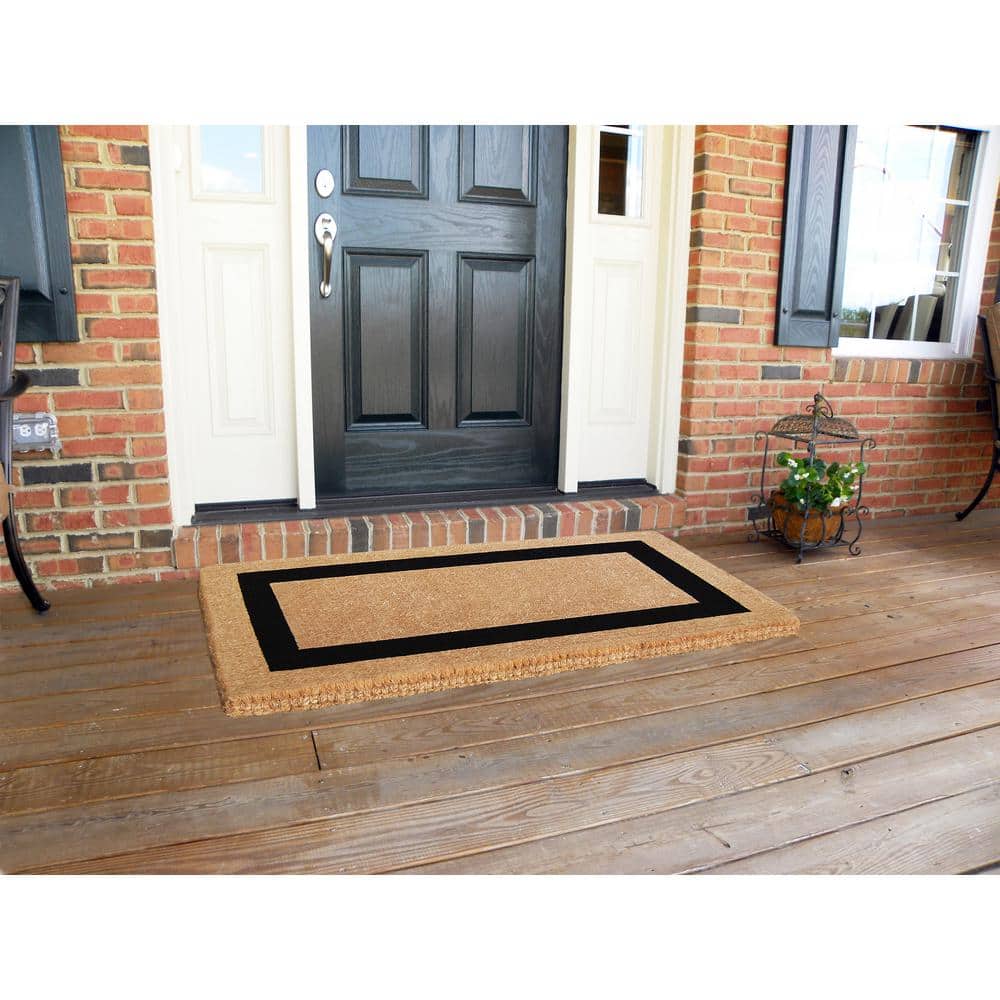 Personalized Elegant Entryway Coir Outdoor Doormat 24" x 57"