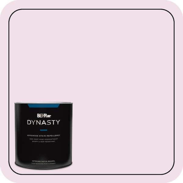 BEHR DYNASTY 1 qt. #M120-1 Pink Proposal Satin Enamel Interior Stain-Blocking Paint and Primer