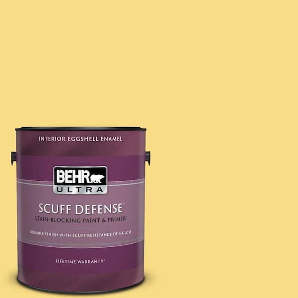 BEHR ULTRA 1 gal. #390B-5 Bee Pollen Extra Durable Eggshell Enamel Interior Paint & Primer