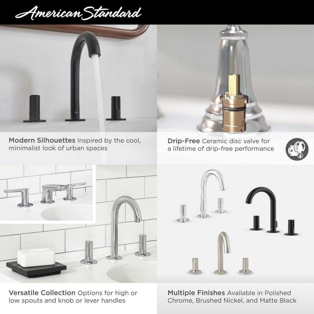 Studio S Metropolitan Brushed Nickel 2-Handle High-Arc Bathroom Faucet