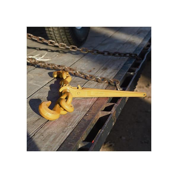 AAIN Ratchet Load Binder 4-Pack – 5/16-3/8" Chain – 5400 LB WLL, 19,000 LB Break – EI002A*4
