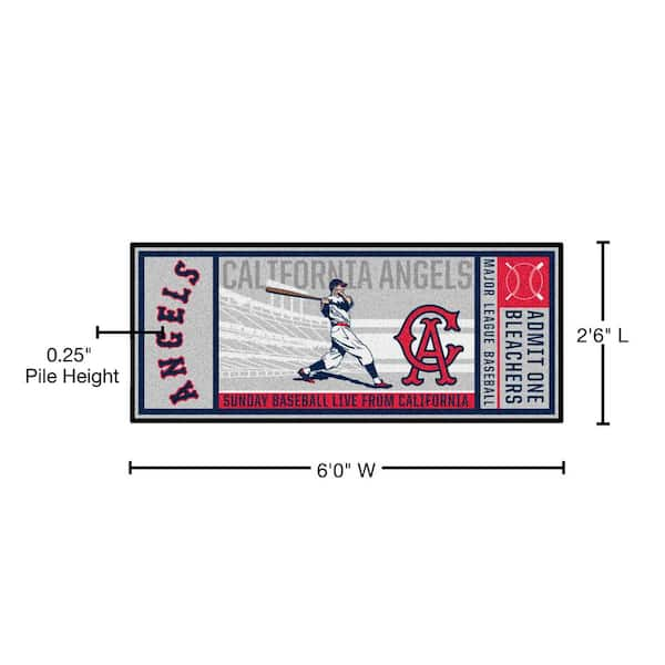 California Angels Retro Collection Starter Mat Accent Rug