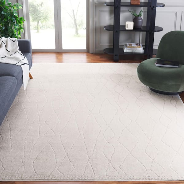 Melody Ivory/Beige 10 ft. x 14 ft. Abstract Diamond Area Rug