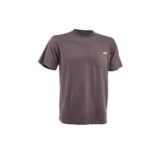 Men's Small Gray Short Sleeved Pocket T-Shirt