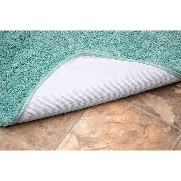 Garland Rug Ser Serendipity Washable Nylon Shaggy Bath Rug, Deep Fern