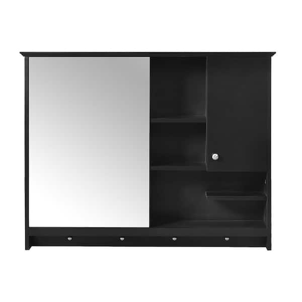 Staykiwi 36 in. W x 28 in. H Rectangular MDF Medicine Cabinet with Mirror