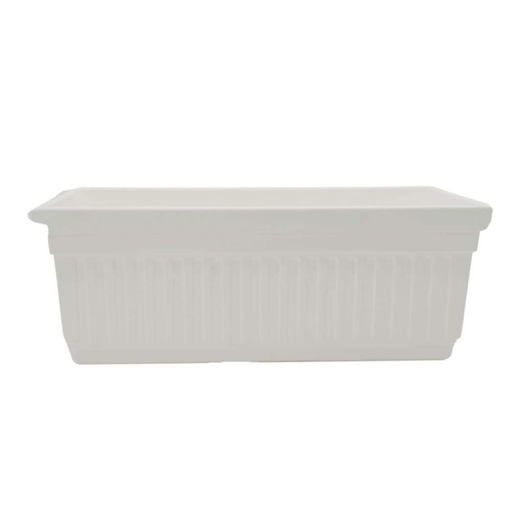 30 in. Venetian Window Planter Box with Drain Plug, White price history on PriceWatchPro