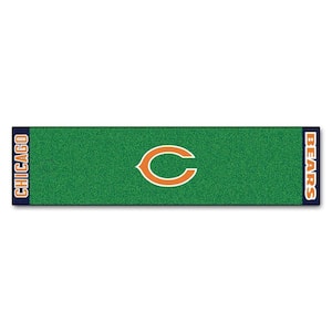 NFL Chicago Bears 1 ft. 6 in. x 6 ft. Indoor 1-Hole Golf Practice Putting Green