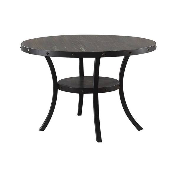 Antique Black Round Dining Table, How Many Chairs Fit A 48 Inch Round Table Top