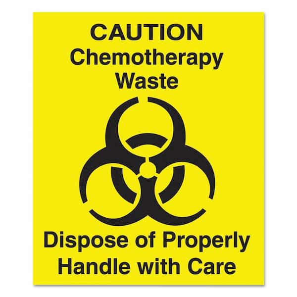 Rubbermaid Commercial Products Chemotherapy Waste Decal