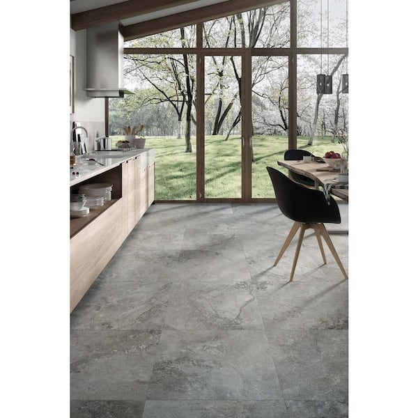 Stone Valley Square 36 in. x 36 in. Matte Cenere Porcelain Stone Look Tile (17.44 sq. ft. /Case)