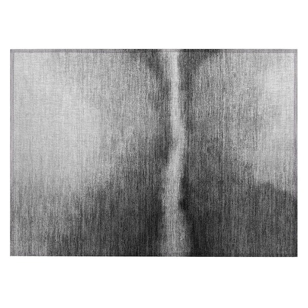 Chantille Machine Washable Indoor/Outdoor Abstract ACN2419 Gray 2 ft. x 3 ft. Accent Rug