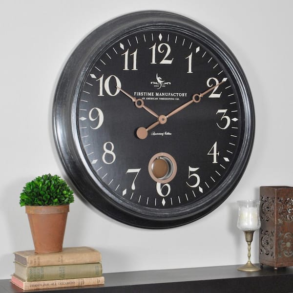 FirsTime 24 in. Round Varenna Wall Clock
