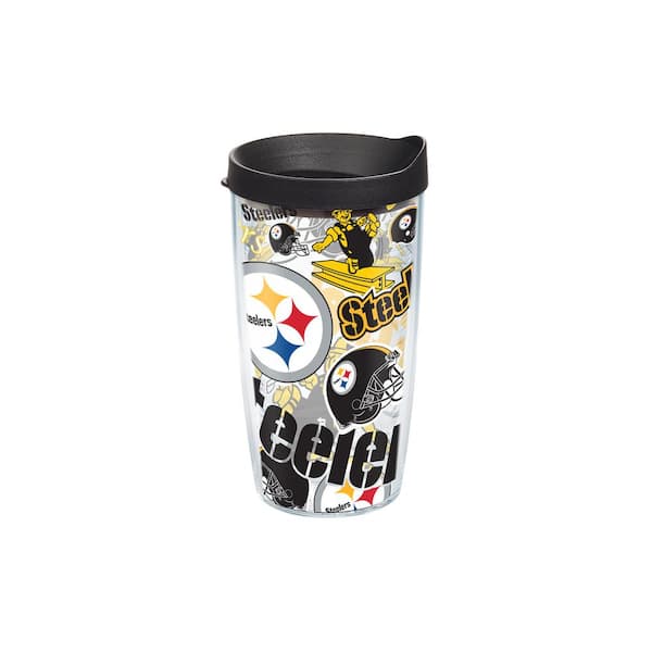 Tervis NFL Pittsburgh Steelers All Over 16 oz. Double Walled Insulated Tumbler with Travel Lid