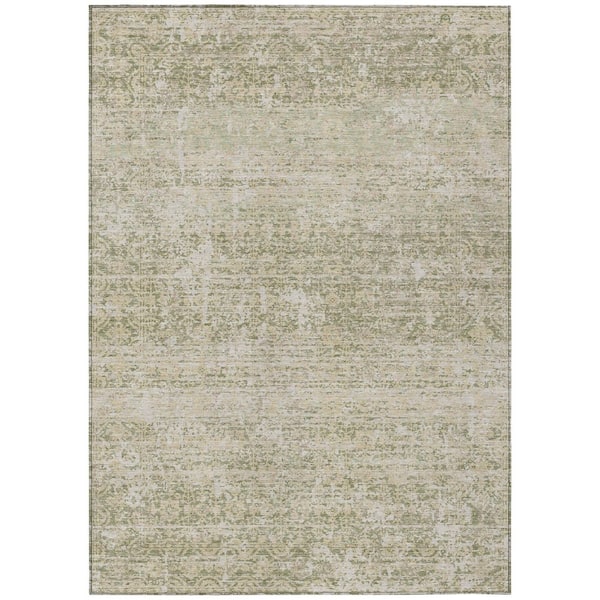 Chantille Machine Washable Indoor/Outdoor Abstract ACN2931 Sage 10 ft. x 14 ft. Area Rug