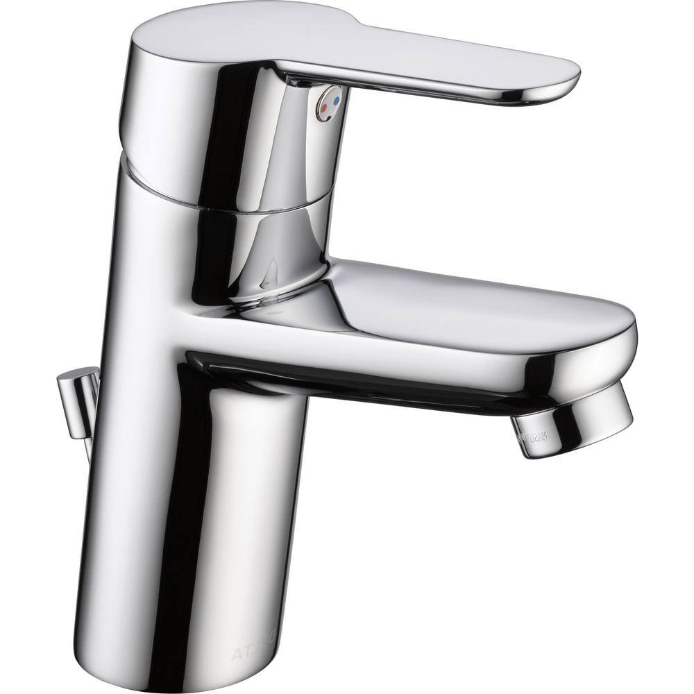 UPC 034449855488 product image for Delta Modern Single Hole Single-Handle Project-Pack Bathroom Faucet with Metal P | upcitemdb.com