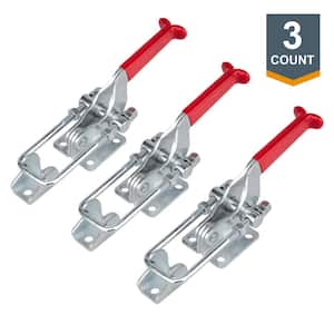 Heavy-Duty Adjustable Latch-Action U Bolt Toggle Clamps 40341 - 2000 lbs. Holding Capacity (3-PacK)