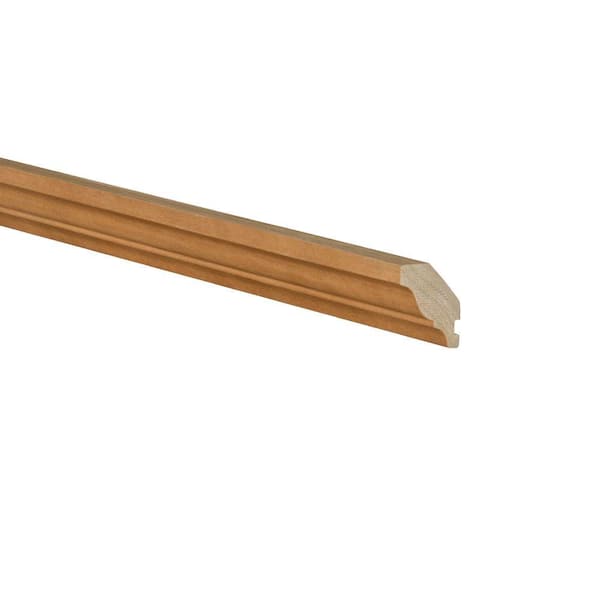 Newport Grayson 96 in. W x 1.5625 in. D x 1.5625 in. H in Cinnamon Solid Wood Kitchen Cabinet Soffit Crown Molding