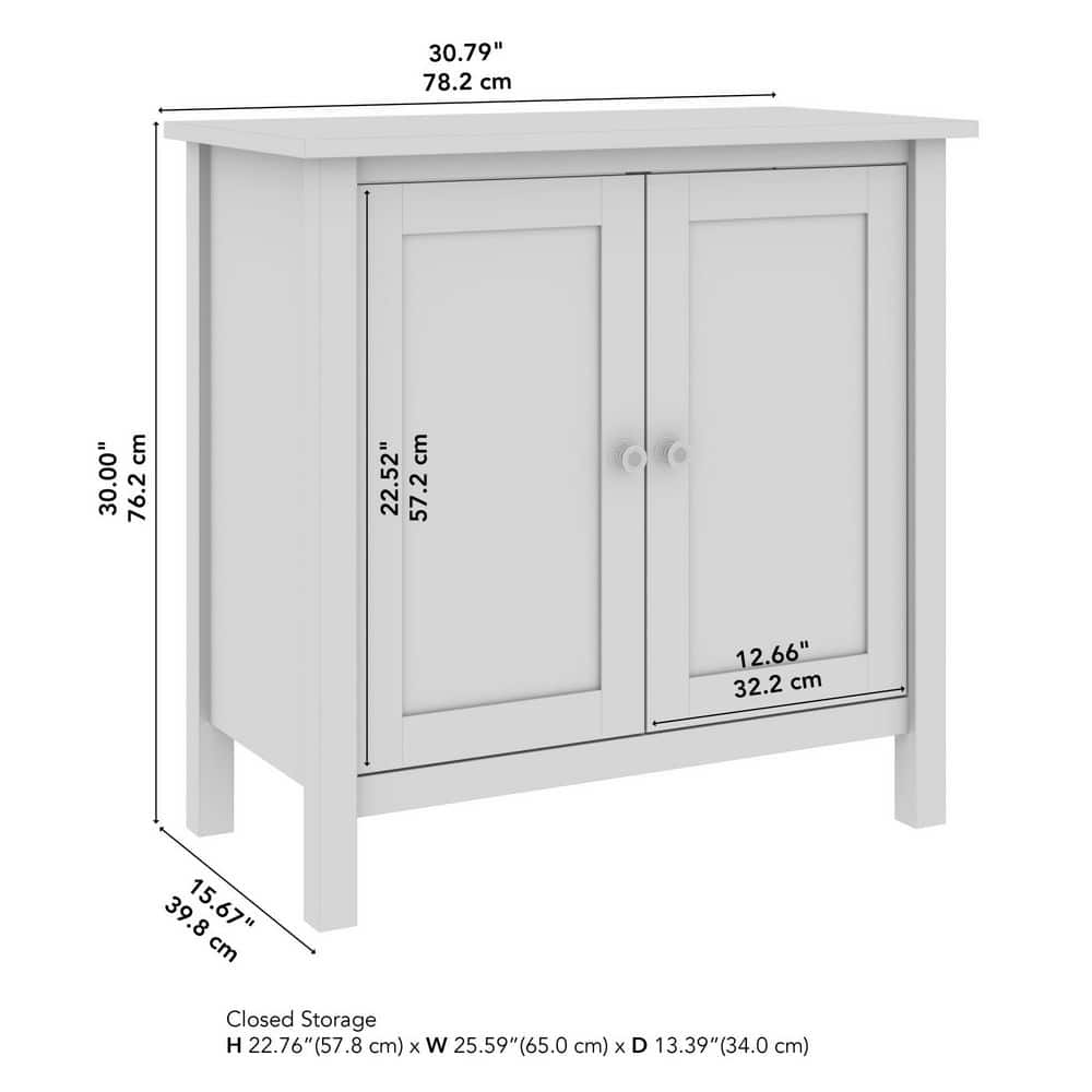 Shiplap Gray and Pure White Farmhouse Storage Cabinet