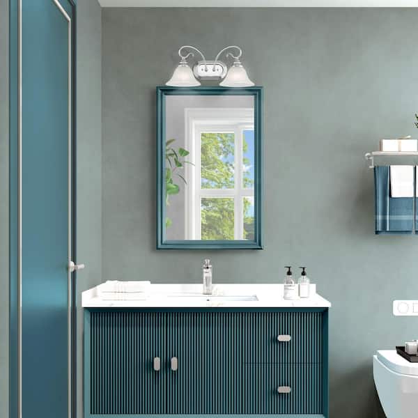 Coronado 2 Light Polished Chrome Bath Vanity
