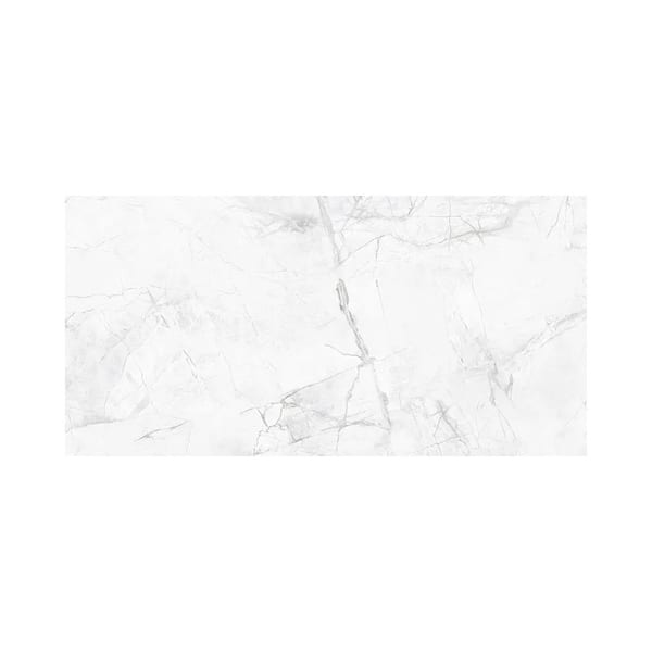 Apollo Tile Strata 24 in. x 48 in. Polished Bright White