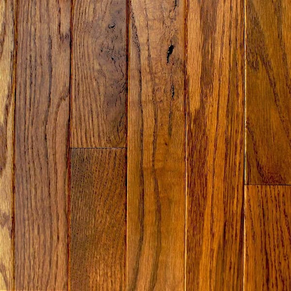Heritage Mill Rustic Oak Old World Oil Finished Look 3/4 in.x 2-1/4 in.x Random Length Solid Hardwood Flooring-DISCONTINUED