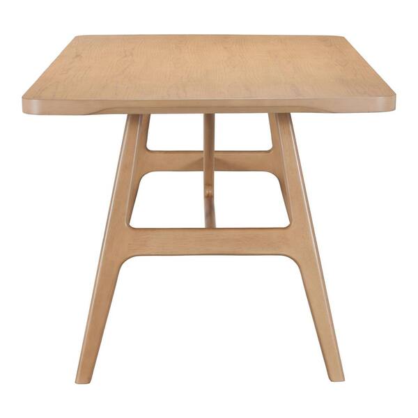 ZUO Rovina Natural 63 in. Wood Top Trestle Dining Table (Seats 4