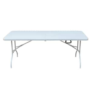 6 ft. Portable Folding Table High Load Bearing Foldable Table for Camping, Picnics and Parties