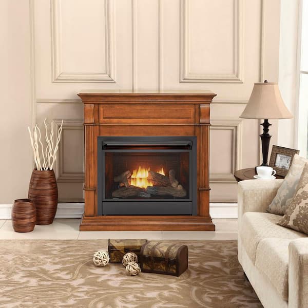Duluth Forge Dual Fuel Ventless Gas Fireplace 26,000 BTU, Remote