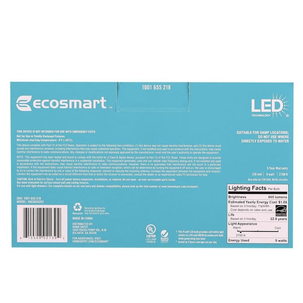 Ecosmart shop sku 1001655218