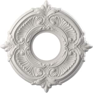10 in. O.D. x 3-1/2 in. I.D. x 3/4 in. P Attica Thermoformed PVC Ceiling Medallion in UltraCover Satin Blossom White