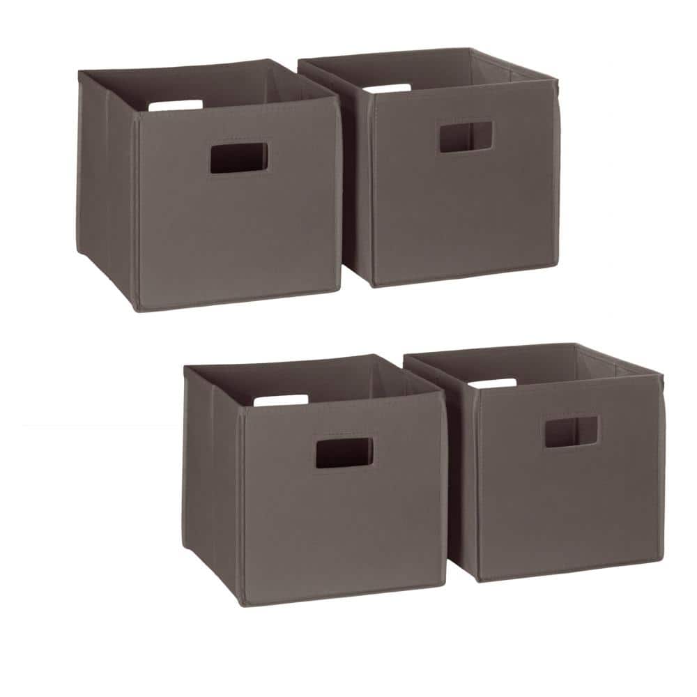 10.5 in. W x 10.5 in D x 10 in. H Kids Four Piece Folding Storage Bin in Brown price history on PriceWatchPro