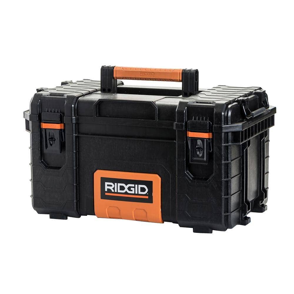 RIDGID Pro Gear Black 22 in. Black Modular Tool Box 221733 - The Home Depot