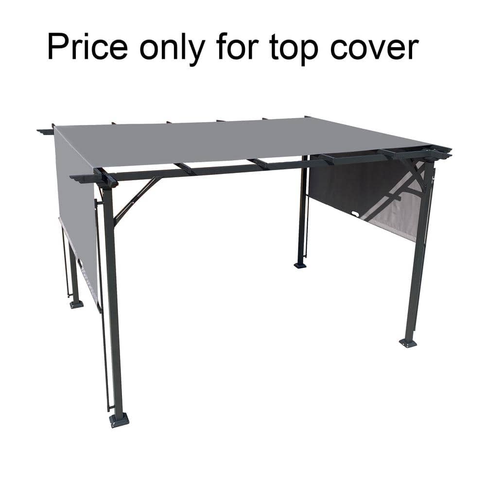 Gray Polyester Replacement Canopy for 12x9 Ft Pergola