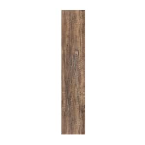Flex Flor 9 in. Width Aged Driftwood Water Resistant Peel and Stick Vinyl Plank Flooring (24 sq. ft./case)