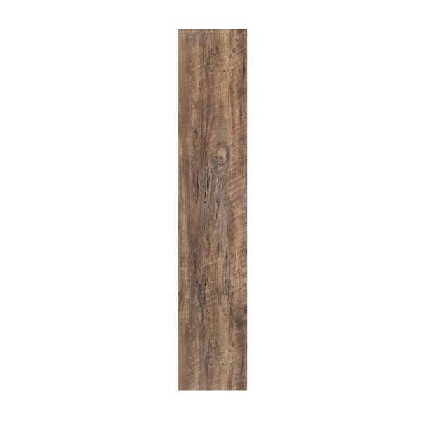 ACHIM Flex Flor 9 in. Width Aged Driftwood Water Resistant Peel and Stick Vinyl Plank Flooring (24 sq. ft./case)