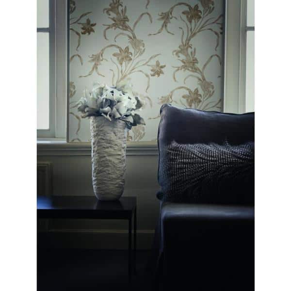 Metallic Floral Wallpaper  Finca Metallic Veil of Leaves 416664  Prime  Walls US