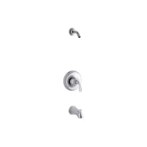 1-Handle Rite-Temp Bath and Shower Valve Trim Kit in Polished Chrome, Less Showerhead (Valve not Included)