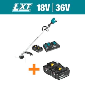 LXT 18V X2 (36V) Lithium-Ion Brushless Cordless String Trimmer Kit (5.0Ah) with Bonus LXT 18V 5.0Ah Battery, 2/Pack