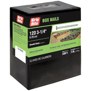 #10-1/2 x 3-1/4 in. 12-Penny Hot-Galvanized Steel Box Nails (5 lb.-Pack)