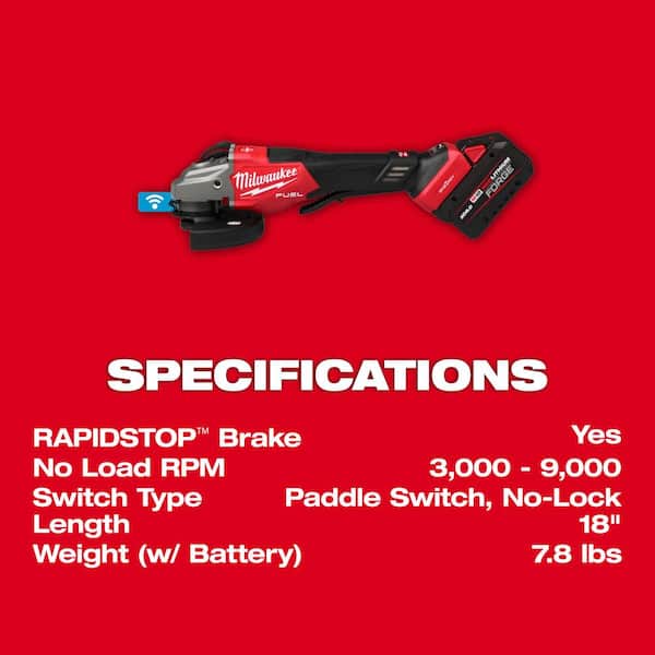 Milwaukee M18 FUEL ONE-KEY 18V Lith-Ion Brushless Cordless 4-1/2