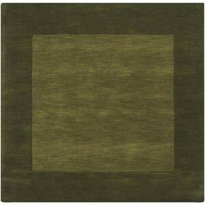 Foxcroft Olive 6 ft. x 6 ft. Indoor Square Area Rug