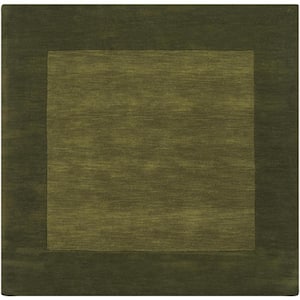 Foxcroft Olive 6 ft. x 6 ft. Indoor Square Area Rug